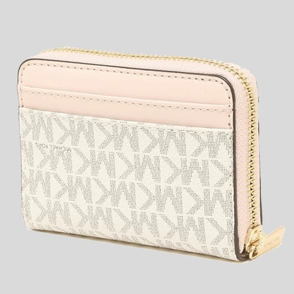 MICHAEL KORS JET SET TRAVEL MD CARD CASE WALLET VANILLA MULTI - Picture 5 of 6